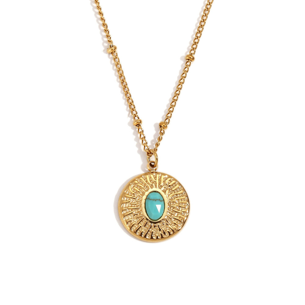Women's Stainless Steel 18K Gold Plating Spacer Necklace