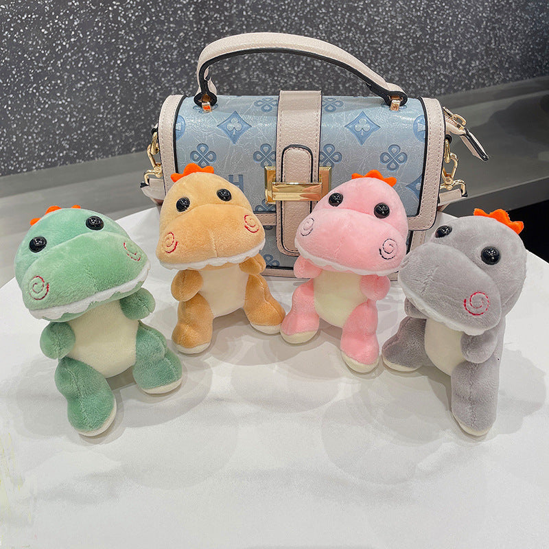 Small Dinosaur Plush School Bag Pendant Wedding Doll Doll Key Ring