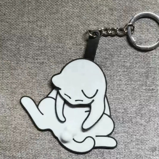 Creative Kitten Acrylic Pendant Can Be Transferred To Key Chain Accessories Student Cartoon Schoolbag
