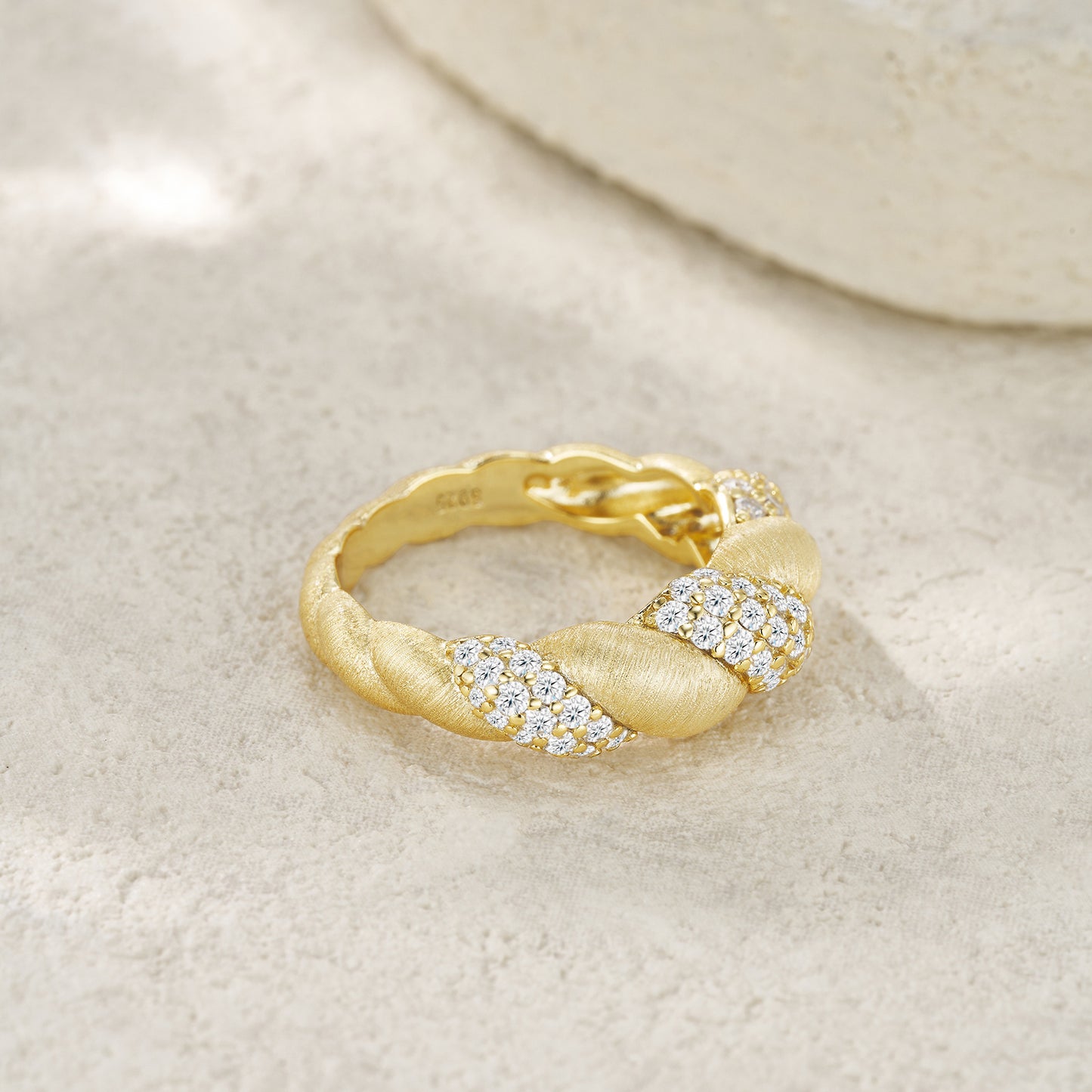 Tengman - A Fashionable Jewelry Accessory Set With Moissanite S925 Sterling Silver And Gold-plated Diamond