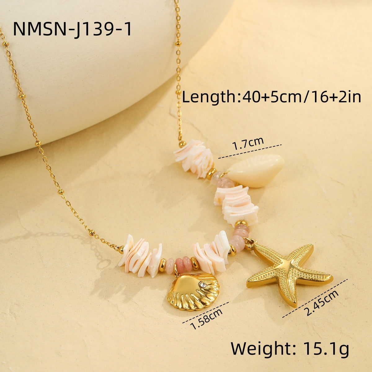 Shell Stainless Steel Necklace Clavicle Chain Jewelry