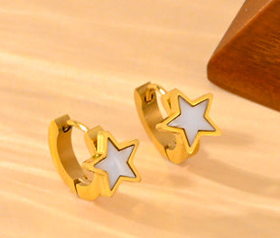 European And American Retro 18K Gold Stainless Steel Ornament Women's Simple Fashion
