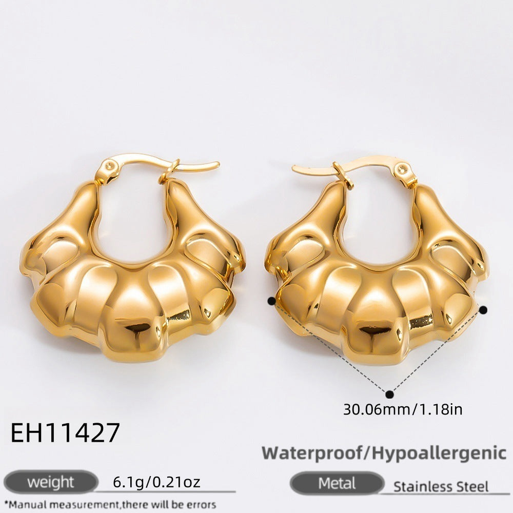 Stainless Steel Plating 18K Gold Does Not Fade Ear Clip Women