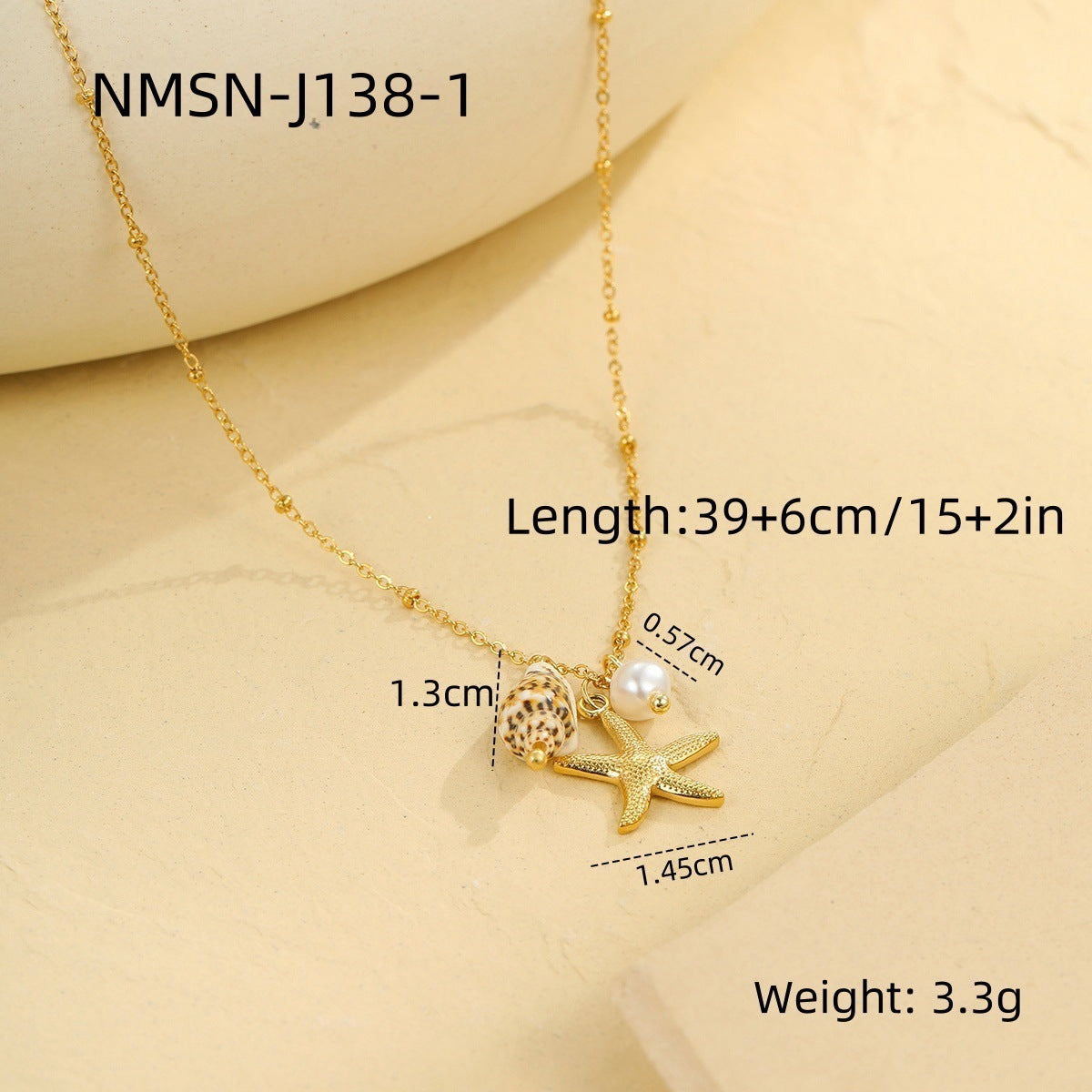 Shell Stainless Steel Necklace Clavicle Chain Jewelry