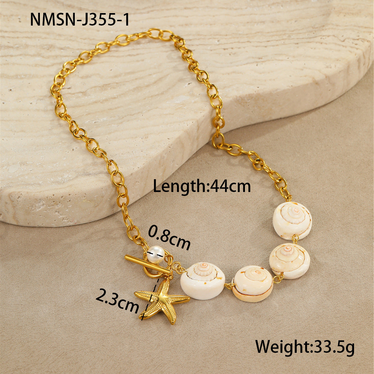 Shell Stainless Steel Necklace Clavicle Chain Jewelry