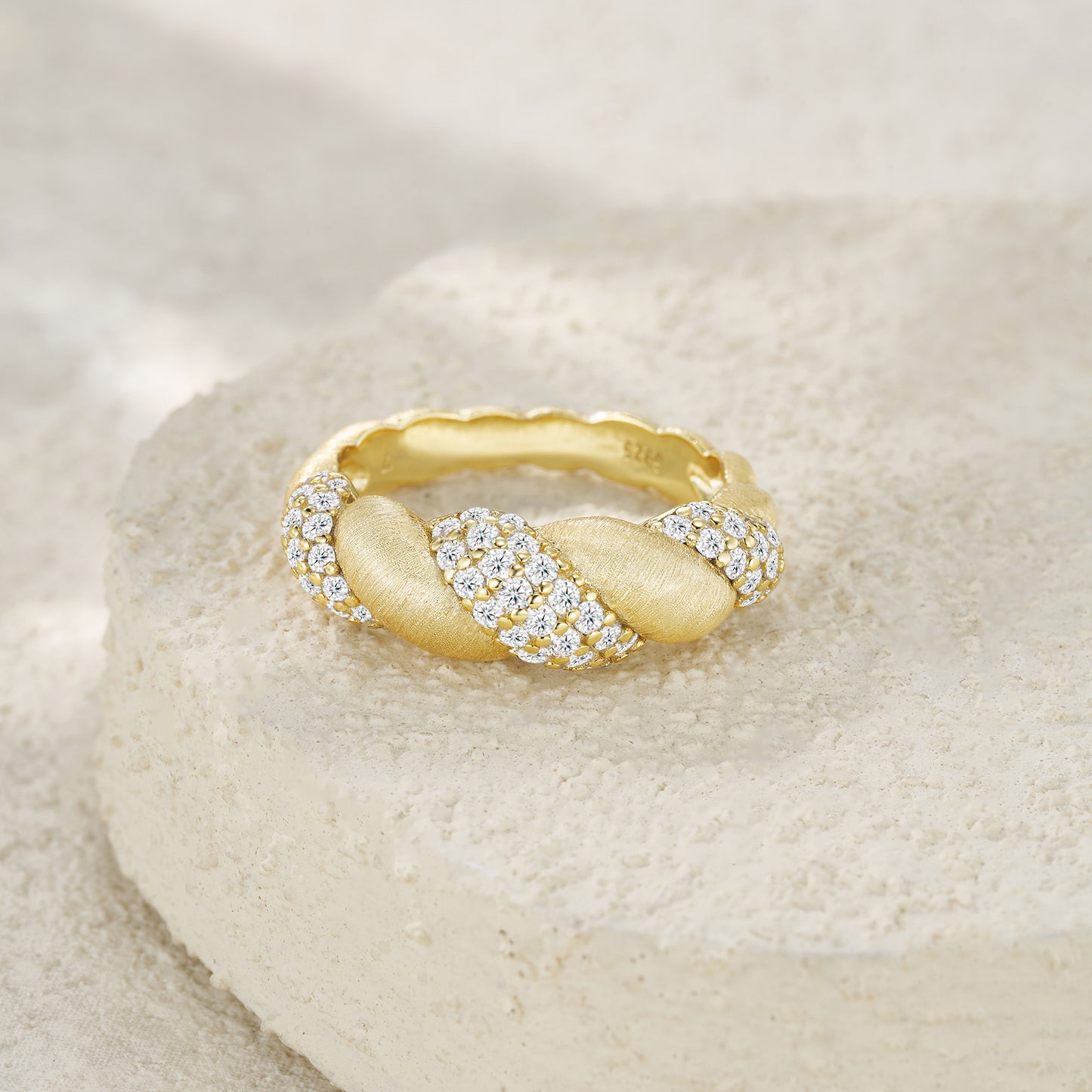 Tengman - A Fashionable Jewelry Accessory Set With Moissanite S925 Sterling Silver And Gold-plated Diamond