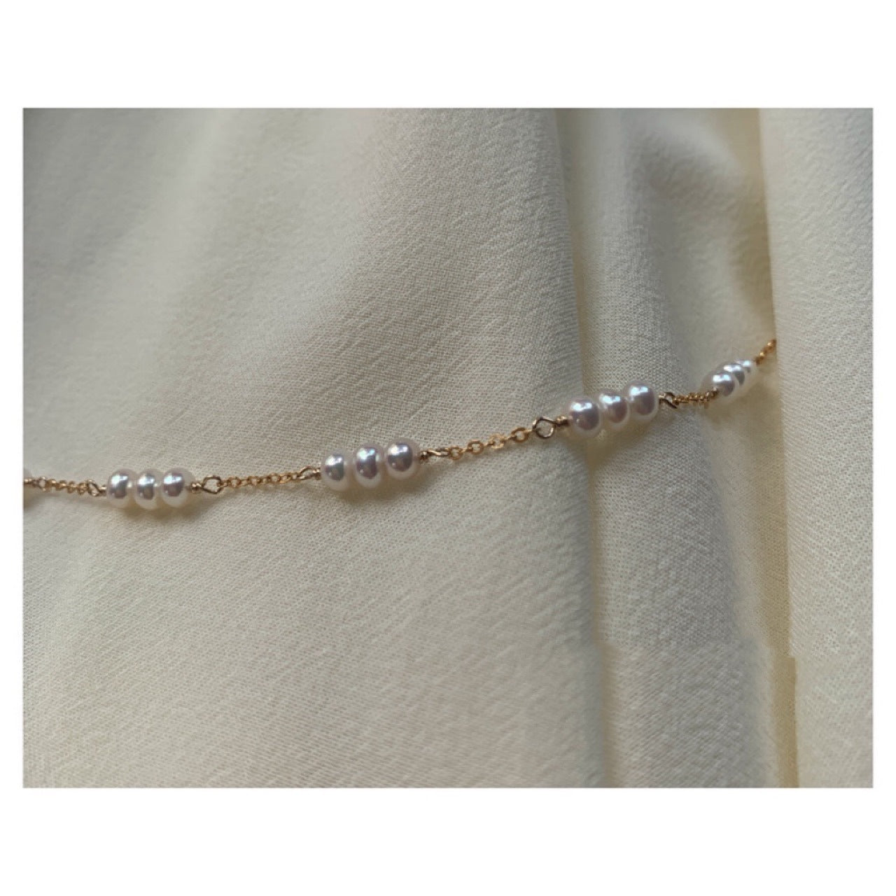 Aurora Natural Freshwater Pearl Silver Plated 18 Gold Bracelet