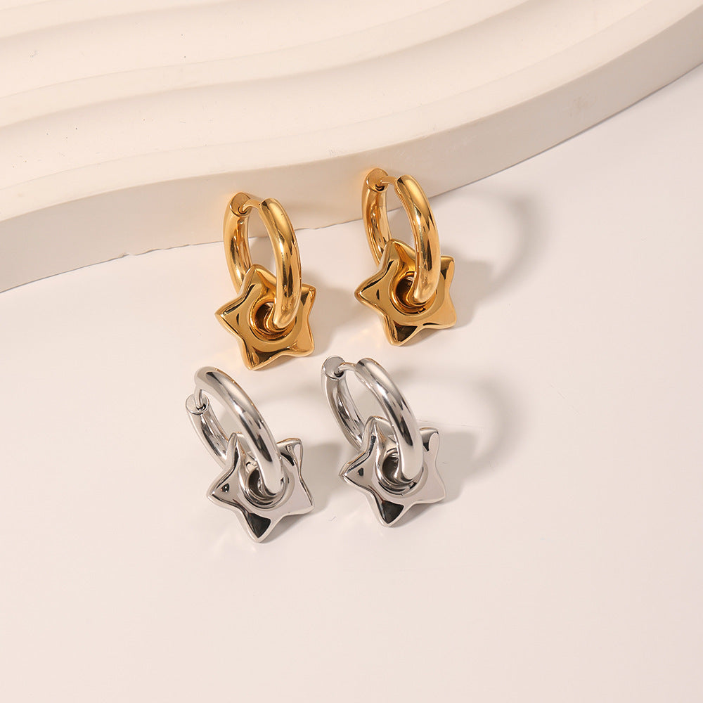Color-preserving 18K Gold-plated Stainless Steel Earrings