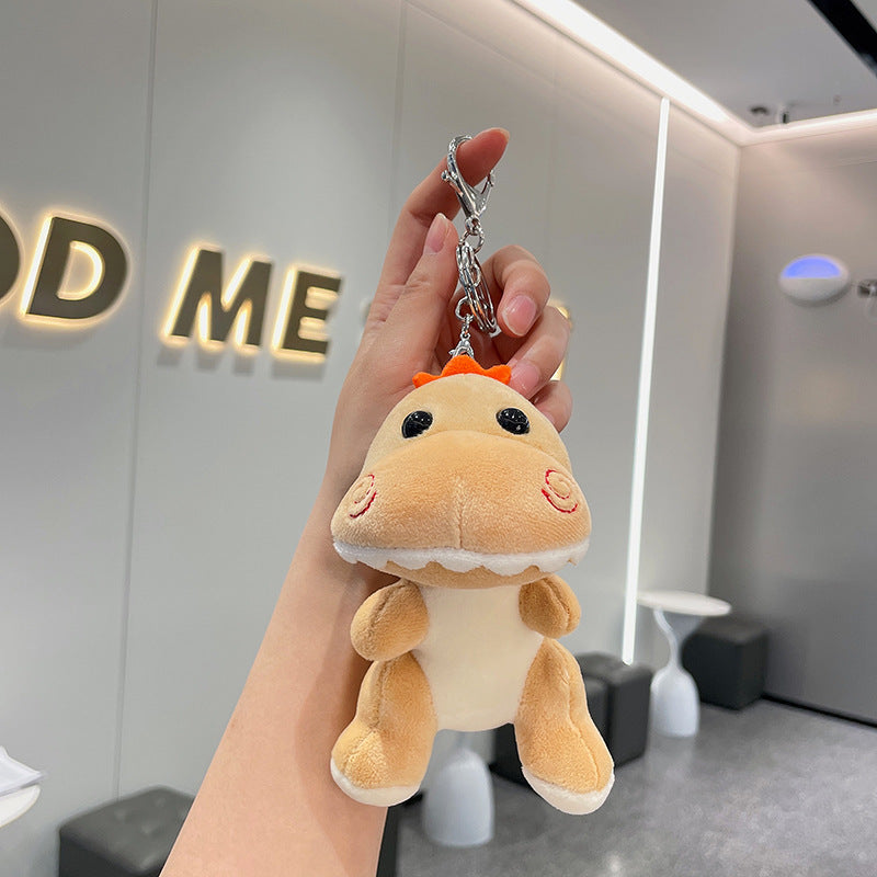 Small Dinosaur Plush School Bag Pendant Wedding Doll Doll Key Ring