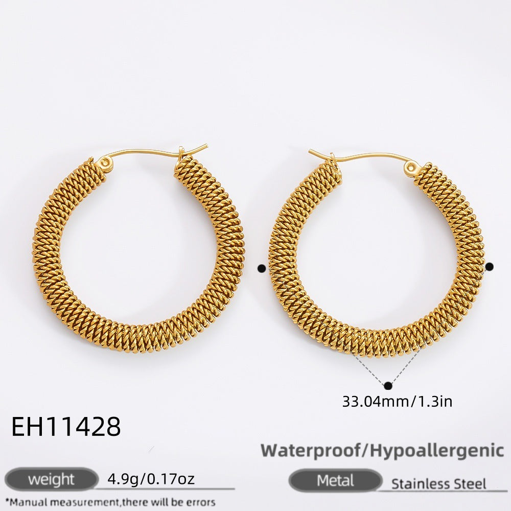 Stainless Steel Plating 18K Gold Does Not Fade Ear Clip Women