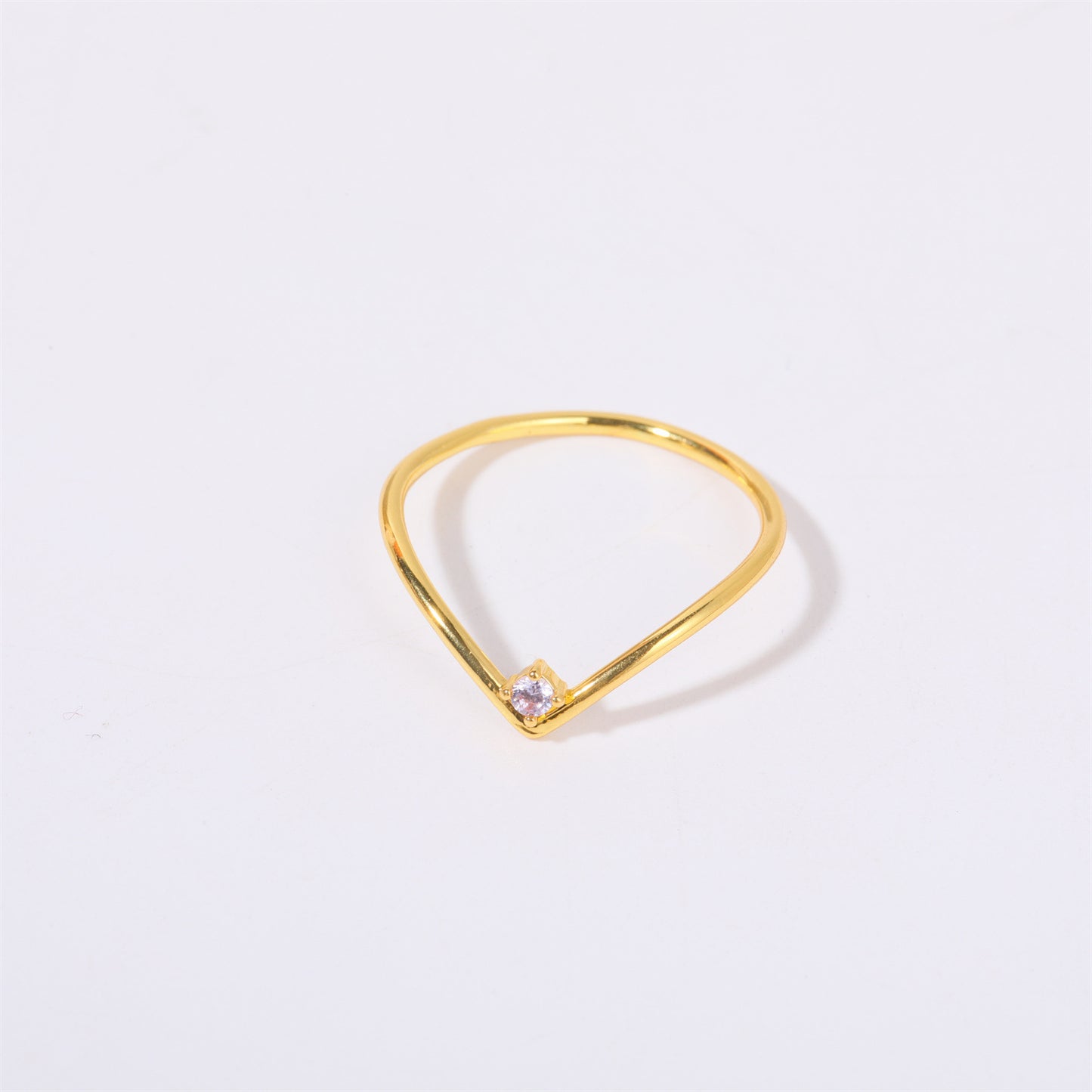 Titanium Steel December Birthday Stone Ring