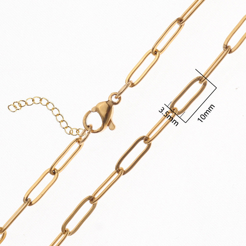 Stainless Steel Flat Chain Diy Jewelry Accessories