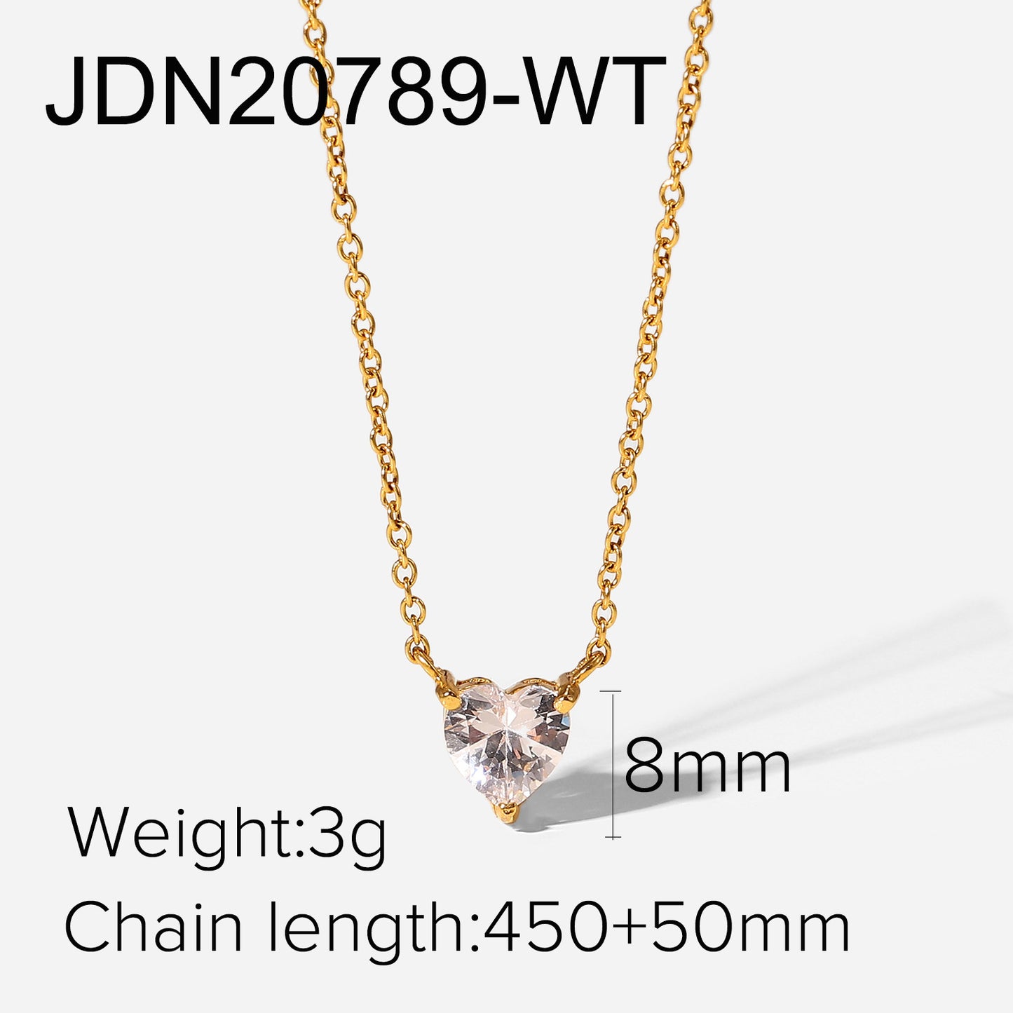Fashion New 18K Gold Plated Stainless Steel Necklace