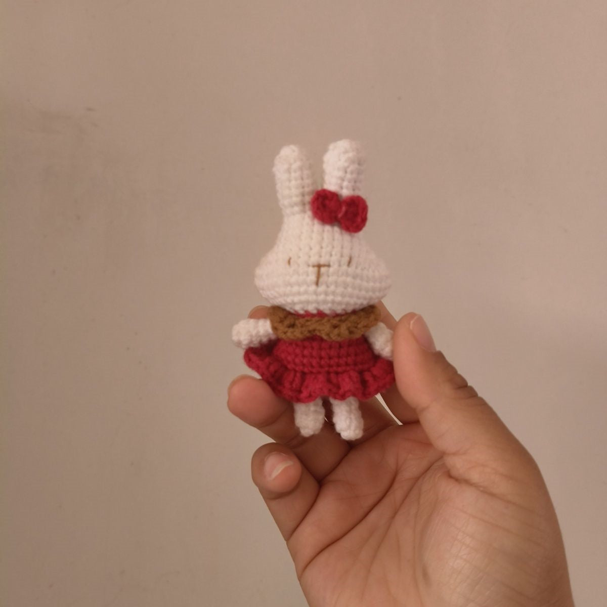 Hand-crocheted Cute Rabbit Key Chain