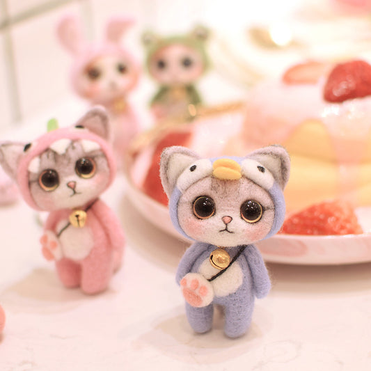 Simulation Cat Key Pendant Creative Doll Gift Material Package