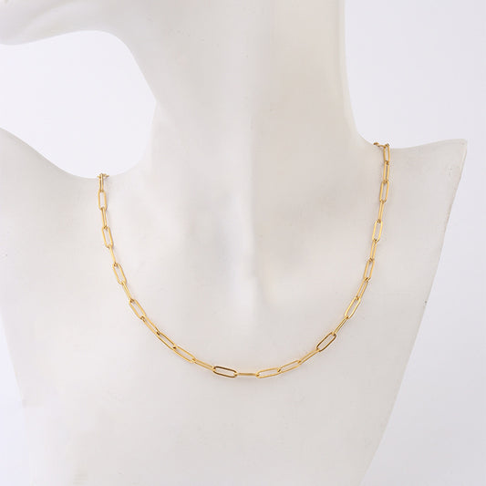 Stainless Steel Flat Chain Diy Jewelry Accessories