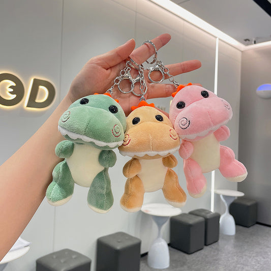 Small Dinosaur Plush School Bag Pendant Wedding Doll Doll Key Ring