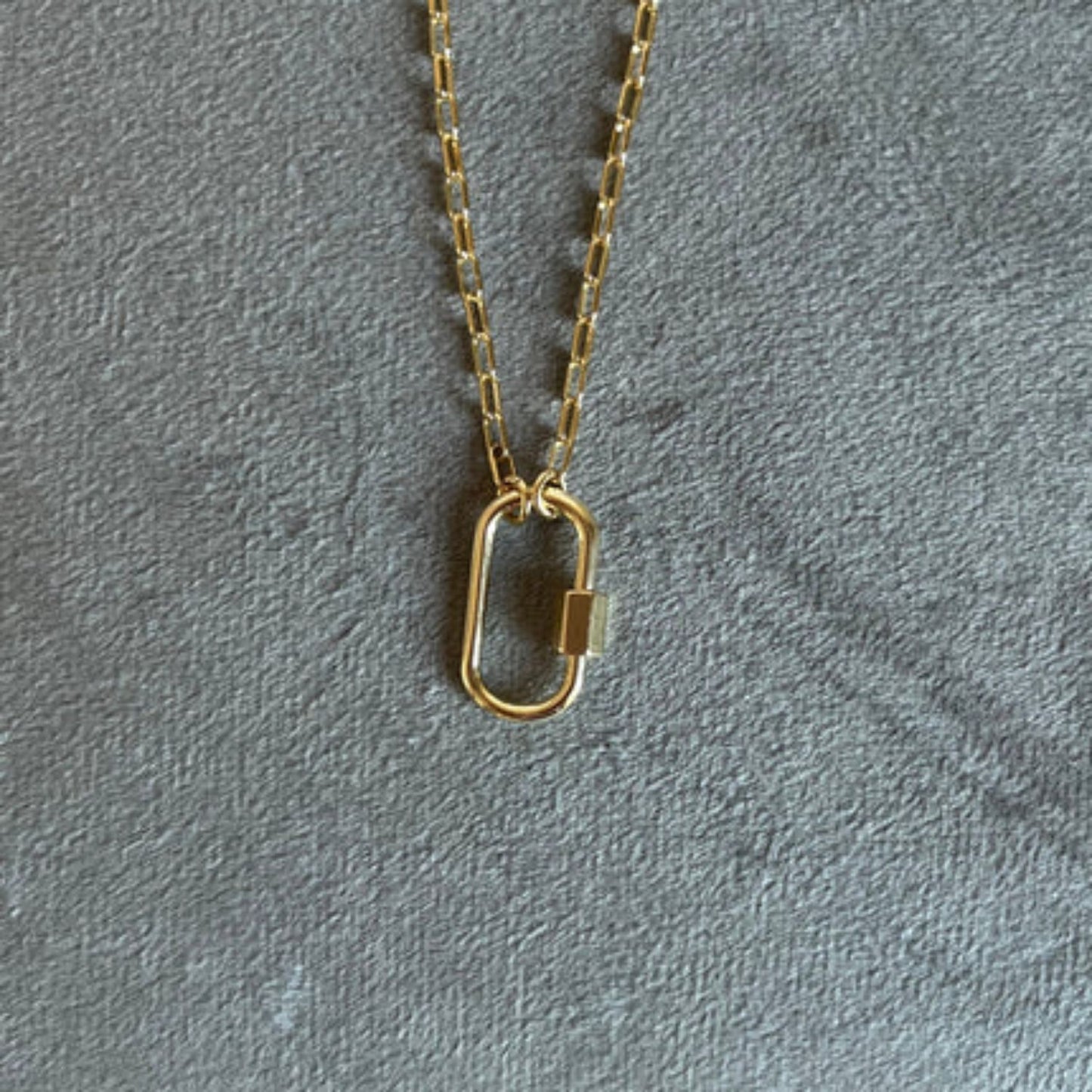 Rectangular Separable Mold Stainless Steel 18K Gold Plated Ins Necklace