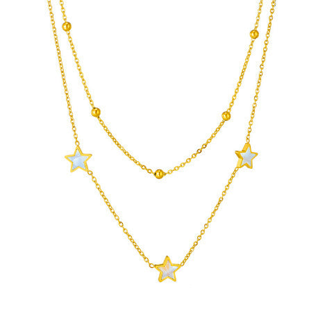 European And American Retro 18K Gold Stainless Steel Ornament Women's Simple Fashion
