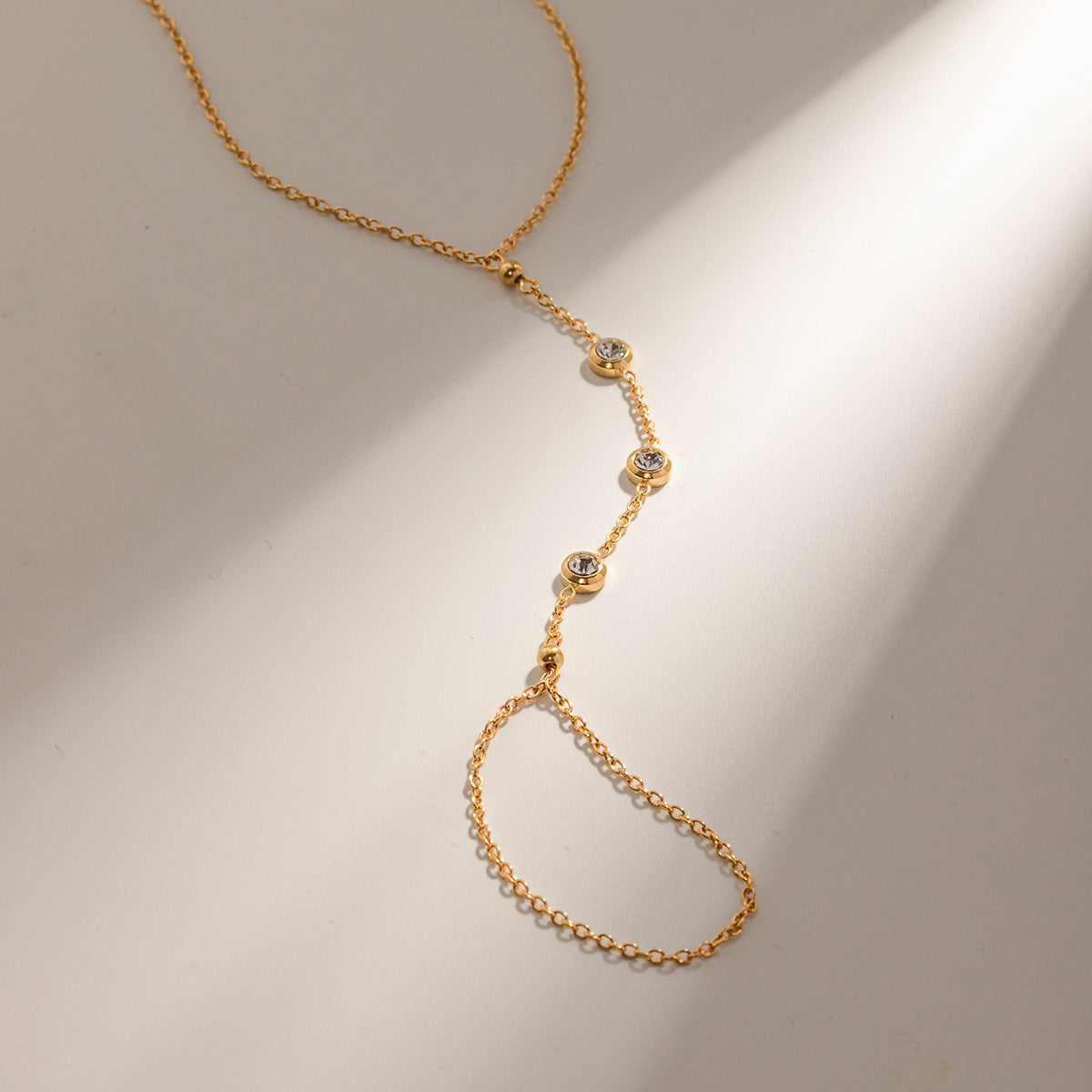 Trendy Simple Exquisite 18K Gold Stainless Steel Bracelet
