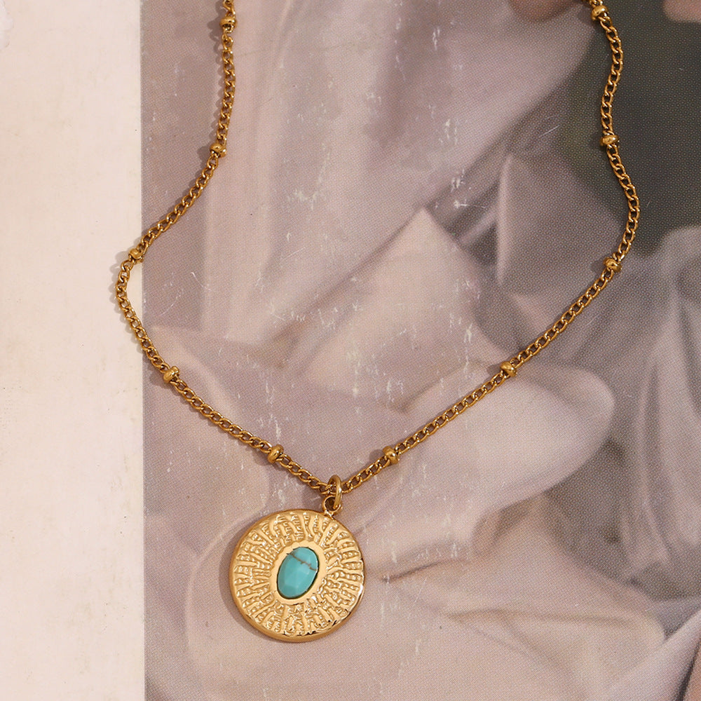 Women's Stainless Steel 18K Gold Plating Spacer Necklace