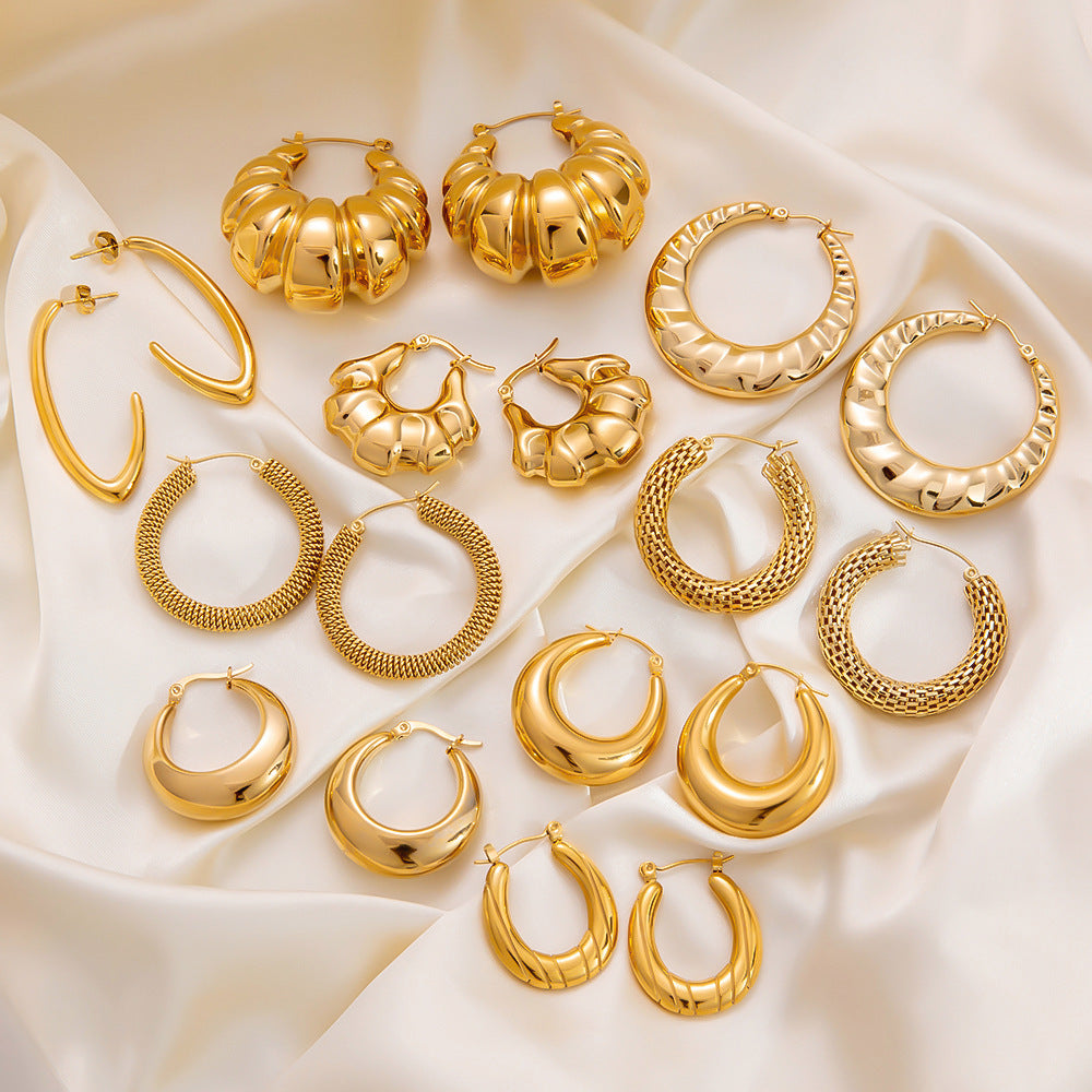 Stainless Steel Plating 18K Gold Does Not Fade Ear Clip Women