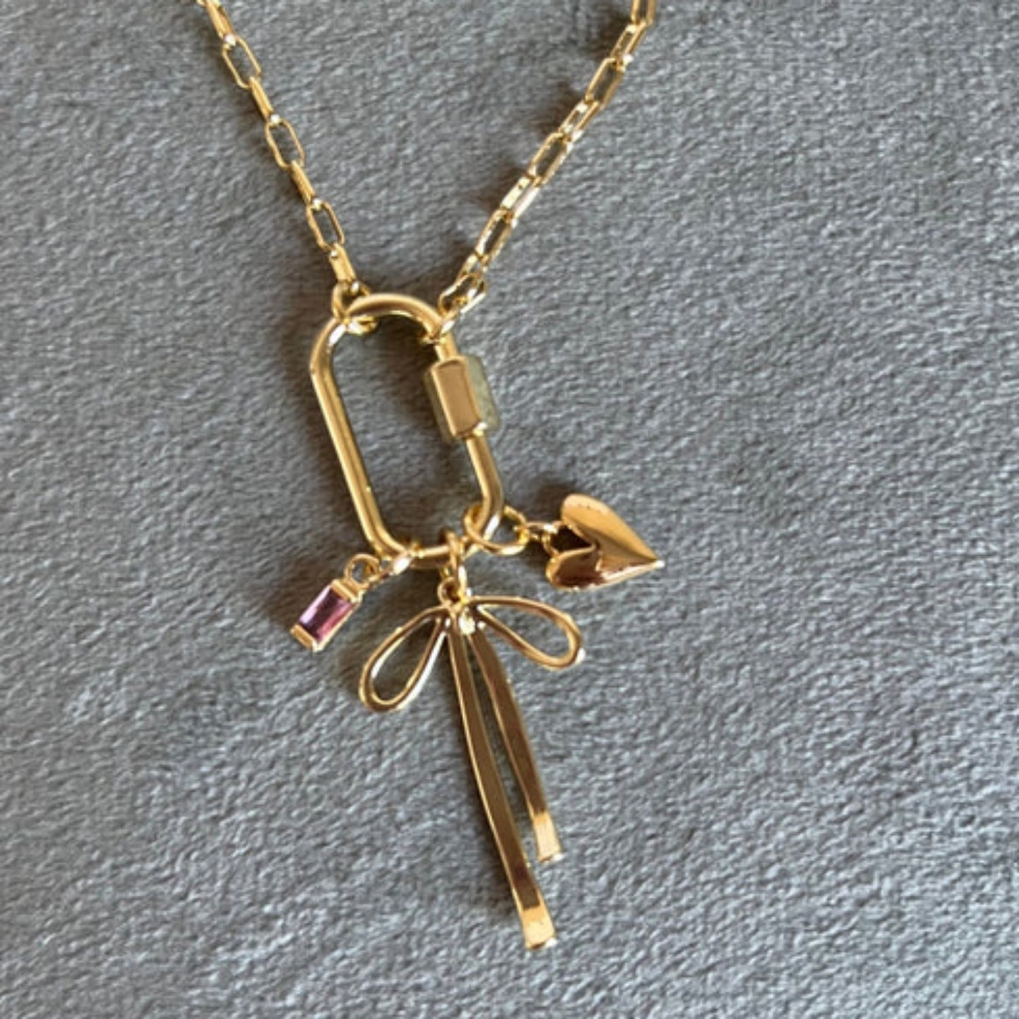 Rectangular Separable Mold Stainless Steel 18K Gold Plated Ins Necklace