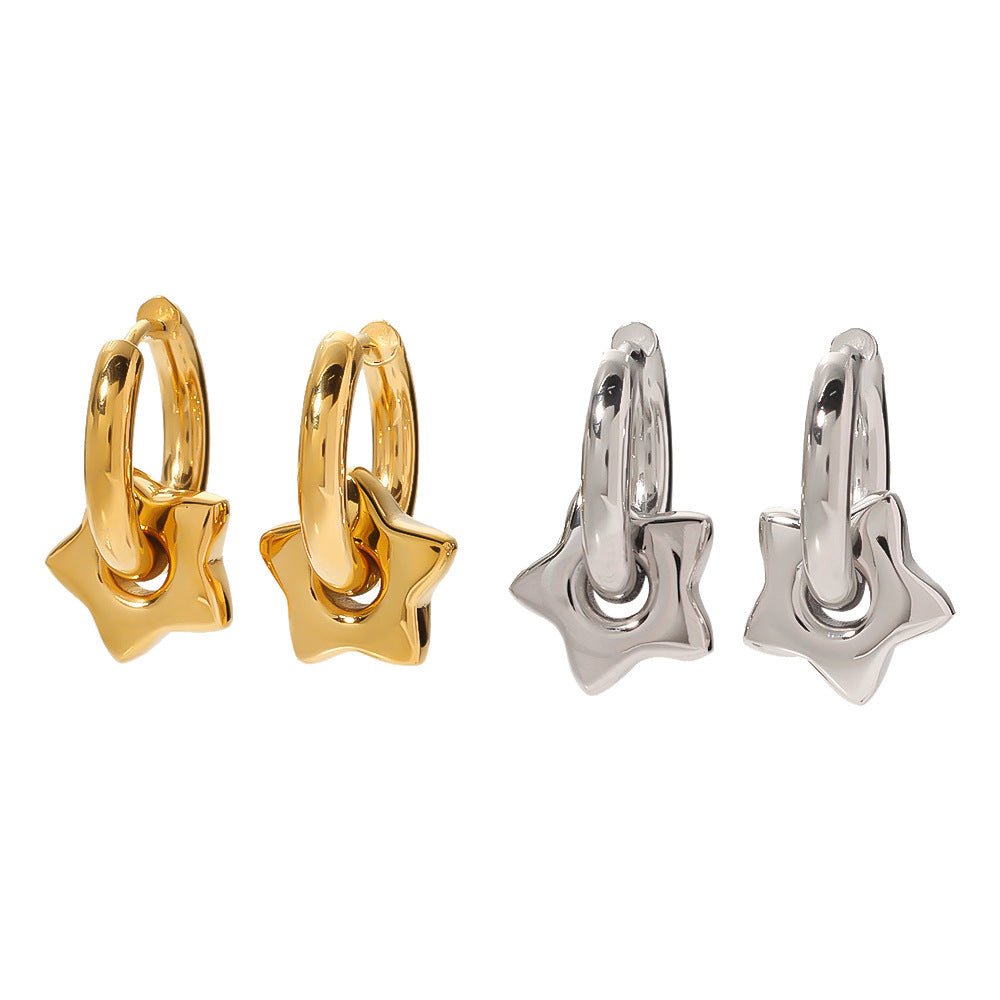 Color-preserving 18K Gold-plated Stainless Steel Earrings