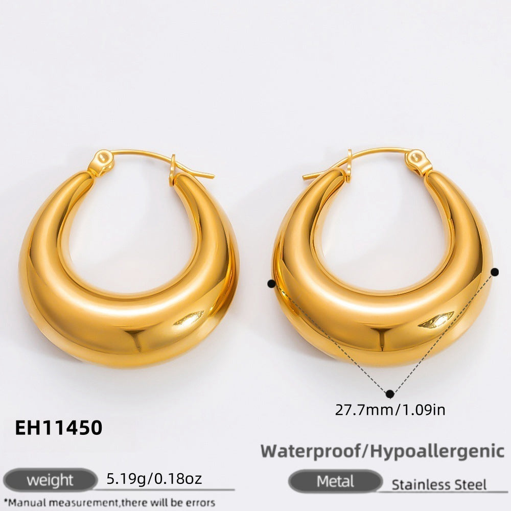 Stainless Steel Plating 18K Gold Does Not Fade Ear Clip Women