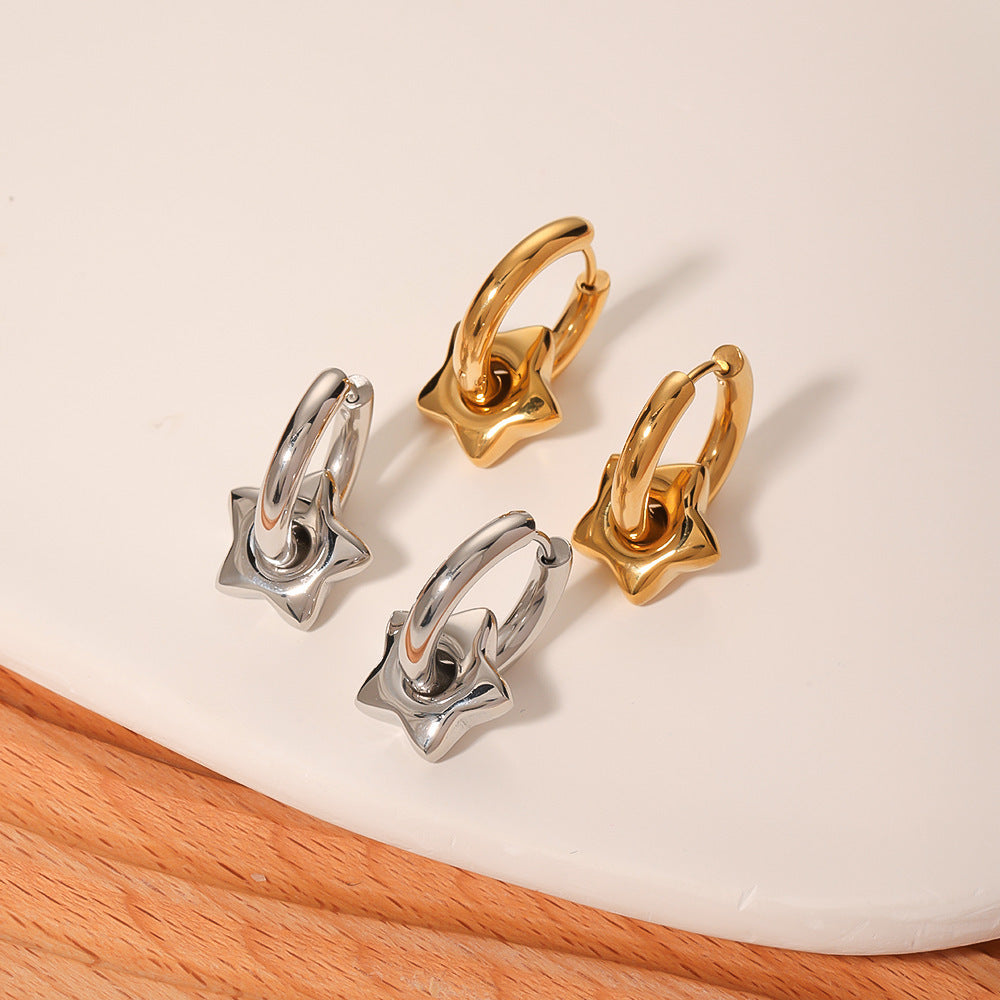 Color-preserving 18K Gold-plated Stainless Steel Earrings