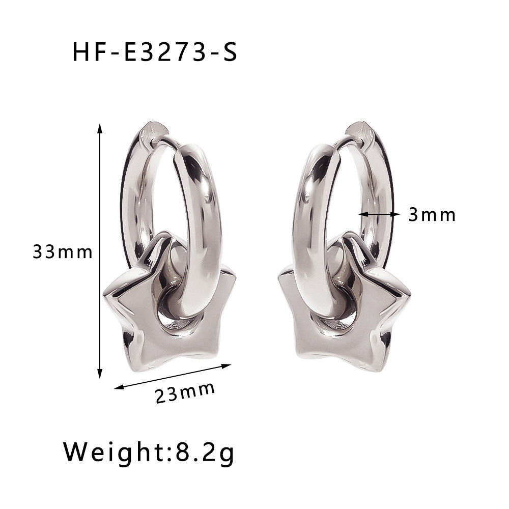 Color-preserving 18K Gold-plated Stainless Steel Earrings