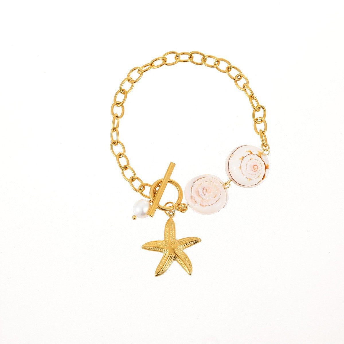 Shell Stainless Steel Necklace Clavicle Chain Jewelry