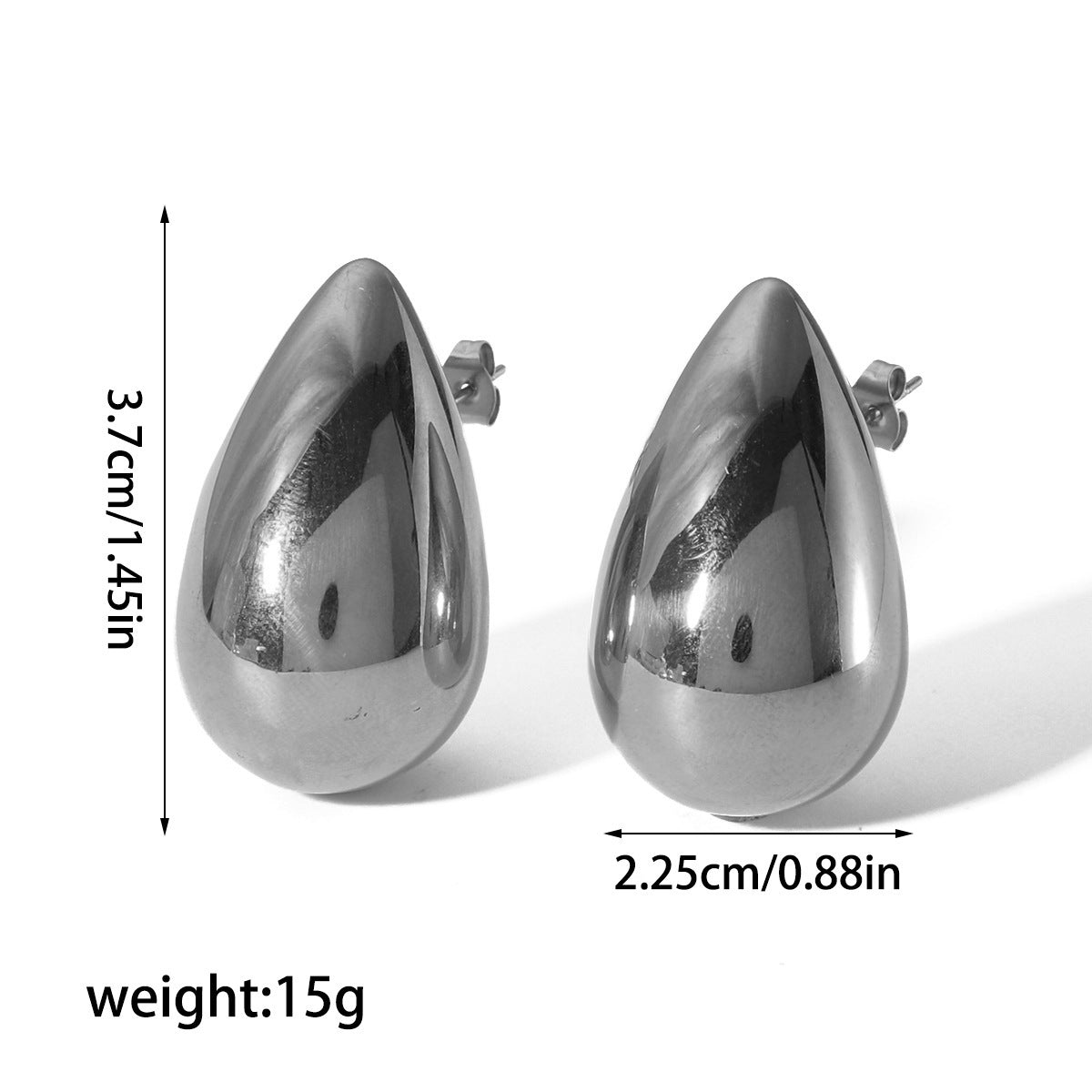 18K Gold Stainless Steel Dropper Earrings Eardrops