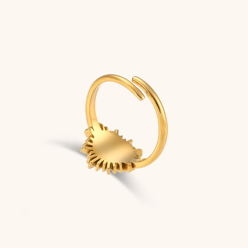 Fashion Stainless Steel Plated 18K Gold Ring Jewelry